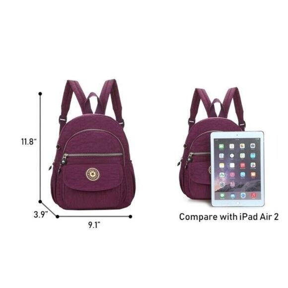 Women Nylon Backpack Purse Shoulder Rucksack Small Travel Bag Sling Bag Daily main image 5